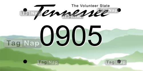 0905 Tennessee License Plate Lookup