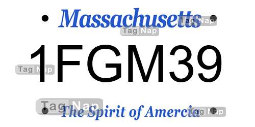 1FGM39 Massachusetts License Plate Lookup