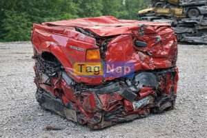 Mans truck scraped into a cube from Cpt. Tim Stryker