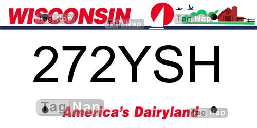 272YSH Wisconsin License Plate Lookup