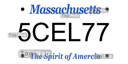 5CEL77 Massachusetts License Plate Lookup