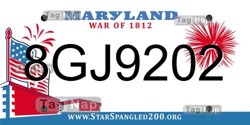 8GJ9202 Maryland License Plate Lookup