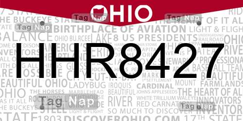 HHR8427 Ohio License Plate Lookup