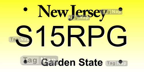 S15RPG New Jersey License Plate Lookup
