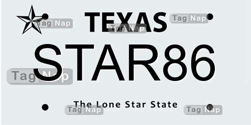 STAR86 Texas License Plate Lookup