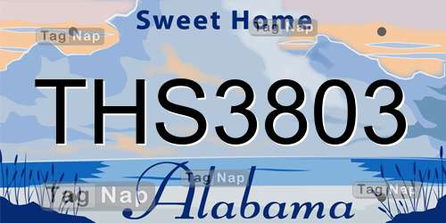 THS3803 Alabama License Plate Lookup