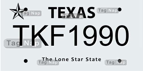 TKF1990 Texas License Plate Lookup